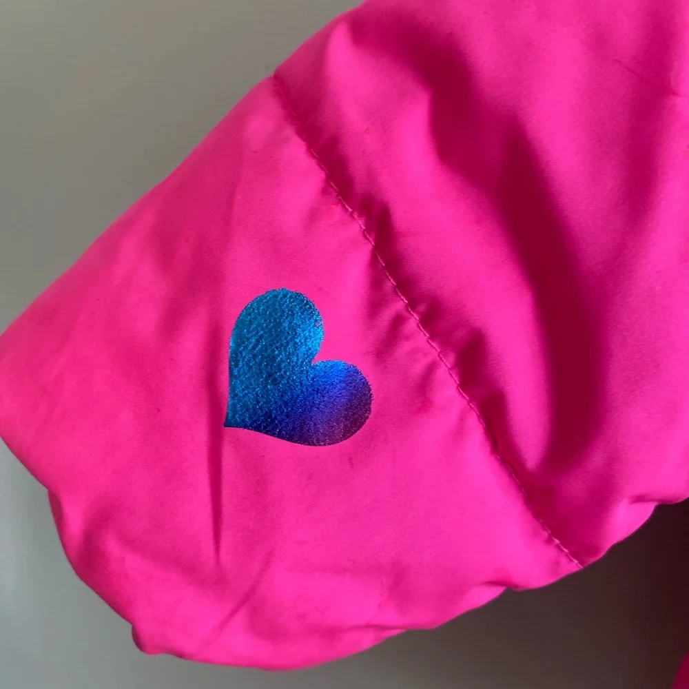 The Children's Place Pink Jacket Girl Size 12-18 Months Hearts Hooded‎ Coat